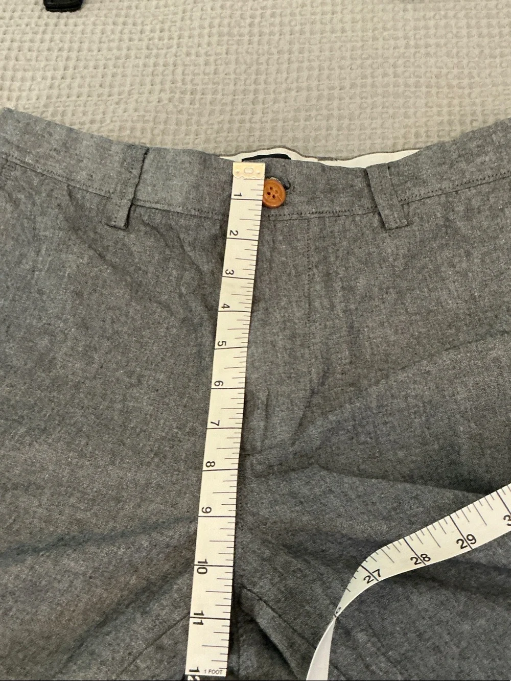 J. Crew Charcoal Gray Flat Front Men's Shorts 31W